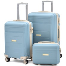 Elatae V305 Orta Boy & Kabin Boy Valiz & Makyaj Çantası | Polipropilen Kırılmaz Gövde, Ultra Hafif