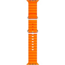 Elixem T800 Ultra Saat Uyumlu 42 MM 44 MM Kordon Turuncu