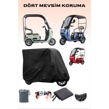 Breen Siyah Kabinli Arora Rüzgar Pro Elektrikli Motor Brandası 3teker Brandası Lastikli Bağlantı Tokalı