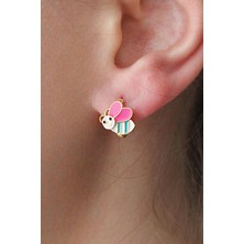 Nenya Vıp Çelik Arı Model Mini Halka Küpe