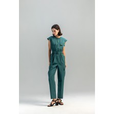 Kameya Cep Detaylı Kemerli Tulum 25S22706