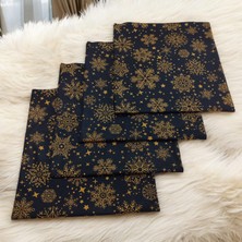 Düşler Ev Tekstili 4 Adet Yeniyıl Yılbaşı Desenli Kırlent Kılıfı,yılbaşı Temalı Home Kırlent Kılıfı,dekoratif Yastık Kılıfı 40X40