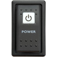 Goldsea Marine Tekne Switch Power Swion Güç Anahtarı On-Off 12-24V Beyaz LED Çerçeveli
