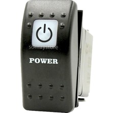 Goldsea Marine Tekne Switch Power Swion Güç Anahtarı On-Off 12-24V Beyaz LED Çerçevesiz