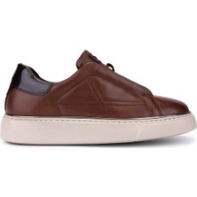 Tamer Tanca Erkek Hakiki Deri Kahverengi Sneakers & Spor Ayakkabı 530 1375 Erk Ayk SK25-26 Kahve Dr