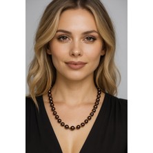 Solare Accessories Kahverengi Cam Inci Kolye