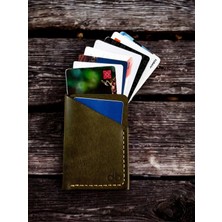 Kalkan Deri Pueblo Lavinia Italyan Deri Kartlık (Green)