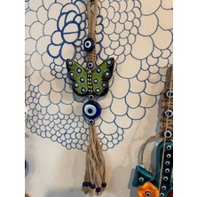 Atak Hediyelik Seramik Kelebek Nazar Boncuğu Duvar Süsü Biblo