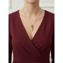 İki Cadı Tasarım Doğal Midye Kabuğu Detaylı Şık, Tasarım Ipli Kolye