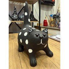 İki Cadı Tasarım Tombul Siyah Benekli Kedi