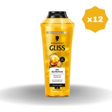 Gliss Oil Nutritive Şampuan 400 ml - (12 Adet)