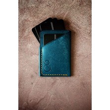 Kalkan Deri Pueblo Lavinia Italyan Deri Kartlık (Turkuaz)