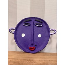 İki Cadı Tasarım El Yapımı Seramik Surat Tabak