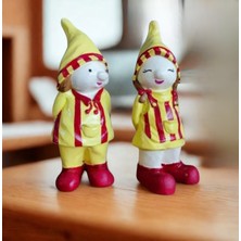 İki Cadı Tasarım Taraftar Mini Kız ve Mini Erkek Cüce Set