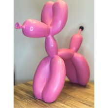 İki Cadı Tasarım Pembe Balon Köpek 27CM x 30CM