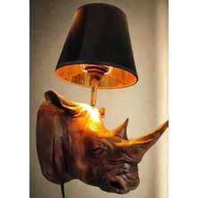 İki Cadı Tasarım Aplik Duvar Gergedan Aydınlatma Duvar Lambası