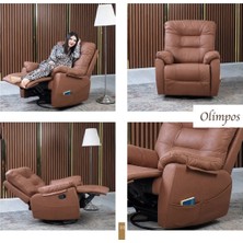 Olimpos Nubuk Görünümlü Kumaş Tv,dinlenme,baba Koltğu