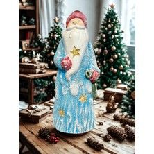 İki Cadı Tasarım Renkli Noel Baba Biblo, Dekoratif Polyester Heykel, Sıcak ve Neşeli Ev Süslemesi
