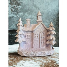 İki Cadı Tasarım Çam Ağaç Detaylı Ev Dekoratif Polyester Obje