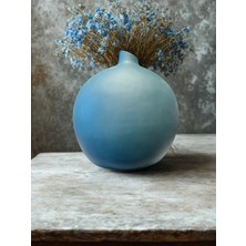 İki Cadı Tasarım Top Vazo Büyük Boy Dekoratif Seramik Obje