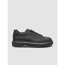 Cabani  %100 Nubuk Deri Siyah Erkek Sneaker