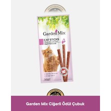 Garden Mix Ciğerli Ödül Çubuk - Kedi Stick Ödül Maması 3x5 gr