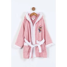 Bella Home Palyaço Nakışlı Kapüşonlu Çocuk Bornozu - %100 Cotton - Orijinal Kutulu