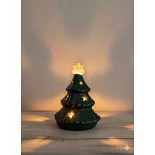 İki Cadı Tasarım Çam Ağacı Mumluk Seramik