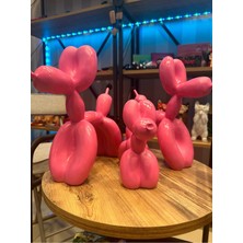 İki Cadı Tasarım Balon Köpek Ailesi 3'lü Set - 27CM / 27CM / 20CM