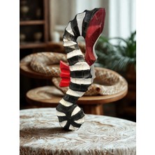 İki Cadı Tasarım Denizatı Ayakta Duran Dekoratif Polyester Obje