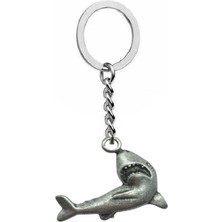 Herşey Nota Shark (Köpek Balığı) Figürlü Unisex Anahtarlık – Güçlü, Cesur ve Denizci Ruhlu Tasarım