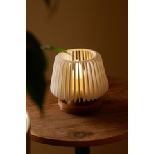 Alwen Orion | Dekoratif LED Tealight Mumluk | Masaüstü Aydınlatma | Tekli | 7x7,5 cm