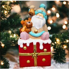 İki Cadı Tasarım Noel Baba Heykel, Ev, Bahçe Yılbaşı Dekoratif Biblo , Hediyelik Obje