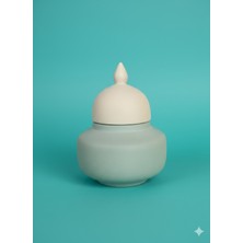 İki Cadı Tasarım Kubbeli Osmanlı Kutu Seramik Dekoratif Obje