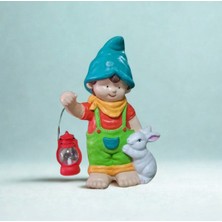 İki Cadı Tasarım Erkek Çocuk Cüce, Bahçe Dekoratif Biblo, Heykel