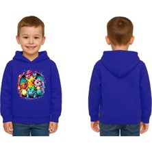 Sedirli Unisex Pokemon Baskılı Çocuk Swaetshirt 3 Iplik Şardonlu