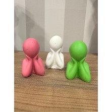 İki Cadı Tasarım Üçlü Dekoratif Soyut Obje