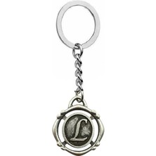 Herşey Nota L Harfli Antik Unisex Anahtarlık – Kişisel, Zarif ve Özgün Tasarım