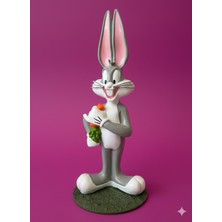 İki Cadı Tasarım Bugs Bunny Dekoratif Polyester Obje