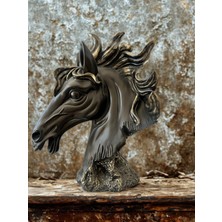 İki Cadı Tasarım Dev At Modern Büst, Şık ve Dekoratif Heykel, Polyester Obje