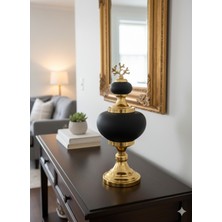 İki Cadı Tasarım Merca Gold Kulp Detaylı Seramik Dekoratif Obje - 45CM