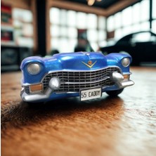 İki Cadı Tasarım Cadillac Duvar Araba Dekorasyon Ürünü, Metalik Mavi