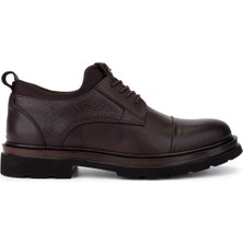 Tamer Tanca Erkek Hakiki Deri Kahverengi Casual Ayakkabı 998 4336 Erk Ayk SK25-26 Khv Fltr/khv