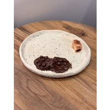 İki Cadı Tasarım El Yapımı Kurabiyeli Seramik Tabak