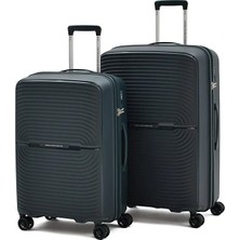 United Colors Of Benetton Büyük ve Orta Boy – Ultra Hafif Polipropilen Tsa Kilit 2'li Valiz Seti