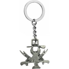 Herşey Nota Hz. Ali Ya Ali Yazılı Zülfikar Kılıcı Figürlü Metal Anahtarlık – Unisex Tasarım