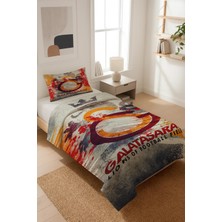 Dolce Mariee Futbol Temalı Kadife Kumaş Çocuk ve Genç Yatak Örtüsü Seti (2 Parça) TKY0035