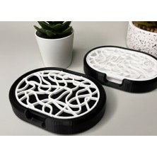 Casey Store Lüks Banyo Aksesuarı Kuru Sabunluk, Sabun Koruyucu Izgaralı Sabun Tabağı