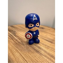 İki Cadı Tasarım Kaptan Amerika Heykel Biblo Obje Hediyelik Dekor Ürünü