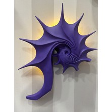 İki Cadı Tasarım Deniz Mercanı Fosil LED Pilli Duvar Aplik